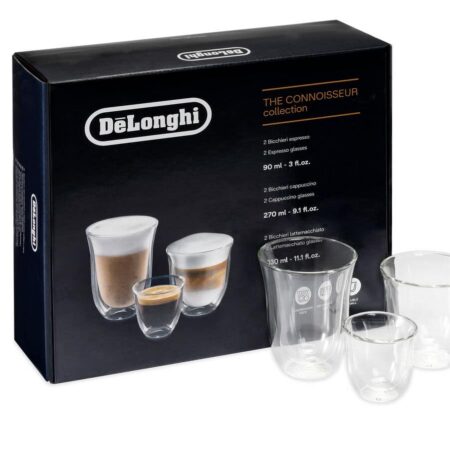 Kolekce sklenic na kávové speciality Delonghi Connoisseur