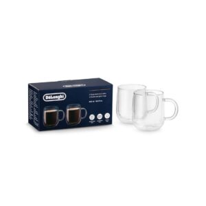 Dvoustěnné skleněné hrnky Delonghi 500 ml – sada 2 ks