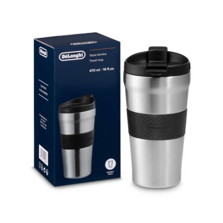 Dvoustěnný nerezový cestovní termohrnek De'Longhi DLSC073 470 ml